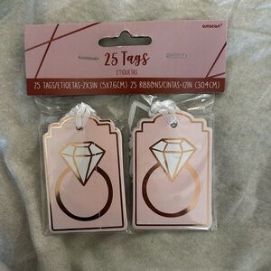Rose Gold Diamond Ring Gift Tags